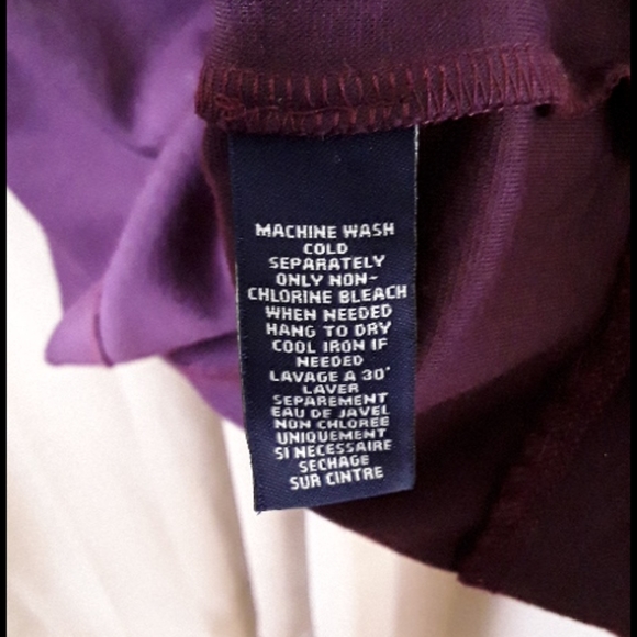 Chaps Eggplant Dress - Picture 4 of 4